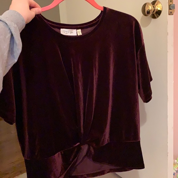 Velvet Marron Blouse - Picture 2 of 3